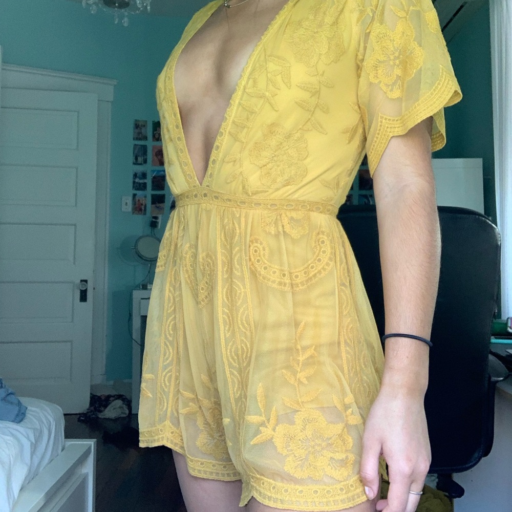 golden the native one lacey romper